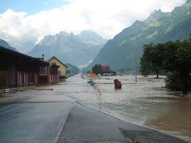 Hochwasser 2005 in Wolfenschiessen (NW)