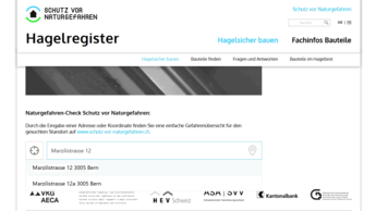 Widget zur einfachen Verknüpfung des Naturgefahren-Checks aus externen Webseiten