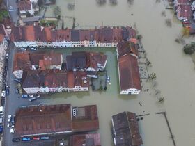 Hochwasser Doubs im Januar 2018