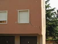 Gebäudeschaden Erdbeben L'Aquila 2009 (Bild: VKF, M. Jordi)