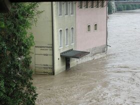 Hochwasser 2005 der Aare in Olten im Vergleich zu historischen Hochwassern (1852, 1888, 1889, 1918, 1944 und 1972)