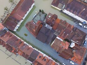 Hochwasser Doubs im Januar 2018